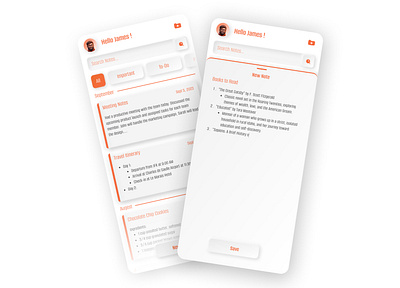 Notes app branding concept design notes ui ux