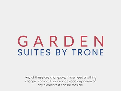 Garden Suites by Trone logo design brand identity branding design graphic design illustration logo logo design logos vector