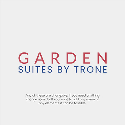Garden Suites by Trone logo design brand identity branding design graphic design illustration logo logo design logos vector