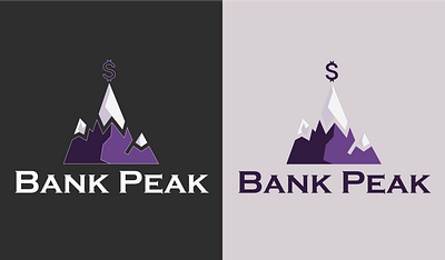 Logo - Bank Peak adobe illustrator app app design bank branding design figma illustration logo mobile ui ux website