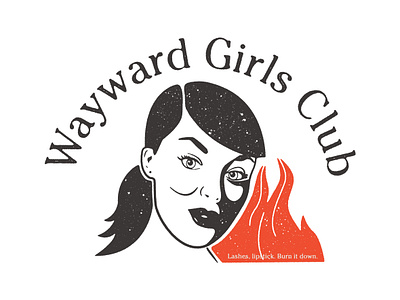 Wayward Girls Club branding design graphic design illustration logo print vector