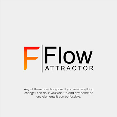 Flow Attractor logo design 3d branding design graphic design illustration logo logo design vector