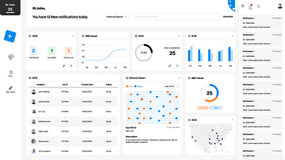 Enterprise Dashboard dashboard ui ux widget