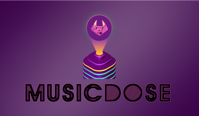 Logo - MusicDose adobe illustrator adobe photoshop app app design branding design figma illustration logo mobile music ui ux uxui