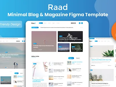 Newspaper & Maganize Website UI Template blog figma magazine news blog newspaper onlinenespaper ui design user interface