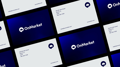 OnMarket app brand branding business cards design graphic design logo logotype real estate real estate app real estate branding real estate logo real estate website stationery ui ux web web design website website design