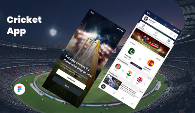 Cricket App cricket mobile application ui ux