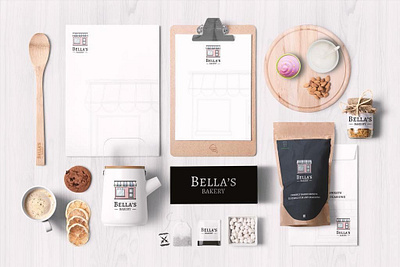 Bella's Bakery branding