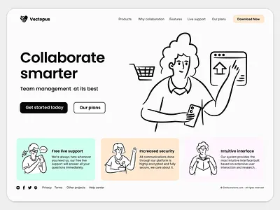 Eddy illustrations - Collaboration website business character chat collaboration commercial design download icon illustration illustration pack jobs market mockup occupation outline reading shop support ui vector