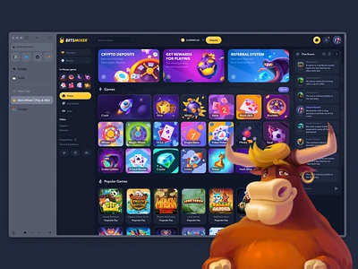 BetsMixer - Online Crypto Casino 2d blockchain bull casino casino banners casino character casino games casino thumbnails crash crypto gambling game game thumbnails gaming illustration in house games online casino roulette slot thumbnails slots