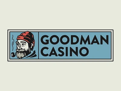 Goodman Casino - Branding and Logo Work branding casino casino branding casino logo gambling gaming goodman igaming illustration logo logotype old man old school retro smoking