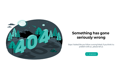 Error 404 UI graphic design ui