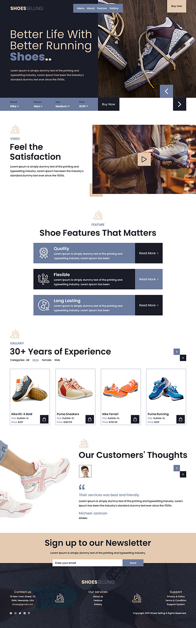 Shoe Store Landing Page UI design ecommerce ui landing page design landing page ui online shoe store shoe store landing page shoe store ui shoe store ui design ui ui design