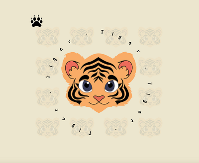 Tiger Logo branding design figma graphic design illustration logo tiger typography ui ux vector
