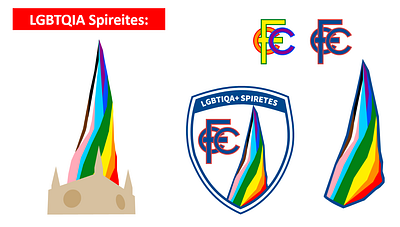 LGBTIQA+ Spireites: Initial Draft branding design graphic design illustration instagram logo