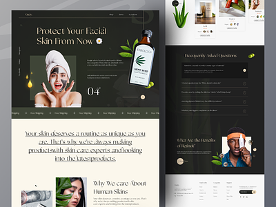 Revelo Skincare Website animation beauty beauty care website beauty product branding clean cosmetics website cosmetology graphic design landing page mockup product product design skin care skincare ui webdesign website design