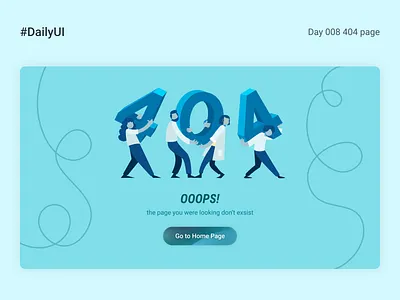#DailyUI day 008 404 404 page dailyui error