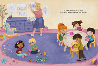 Kindergarten art book childrens childrens book illustration design divercyty handdrawn illustration kidlit kids