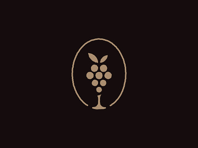 Glass + Grapes + Letter V (Unused concept) berries berry brand branding glass grapes hospitality identity letter letter v logo tree v wine