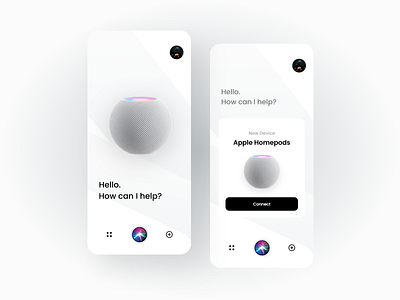Connect App on Device app app design connect creative device device conncet home pode pod smart device ui ux