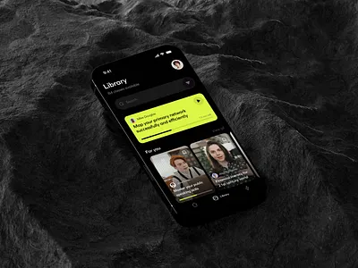 Masterclasses App app design class dark theme education learning library masterclass mobile design video