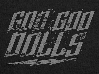 Goo Goo Dolls - Bolt (tee) band merch branding graphic design