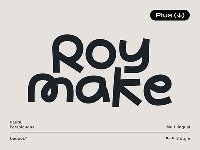 Roy Make Font cartoon cute display font fun pixelbuddha playful quirky scribble typeface typography