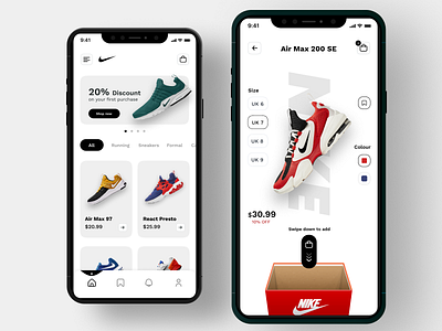 Sneakers Sales Interface branding graphic design logo ui