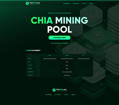 Crypto Chia (XCH) - Landing Page adobexd animation app biance blockchain branding chia code coin coinbase crypto css design farming illustration landing page site tezos ui ux
