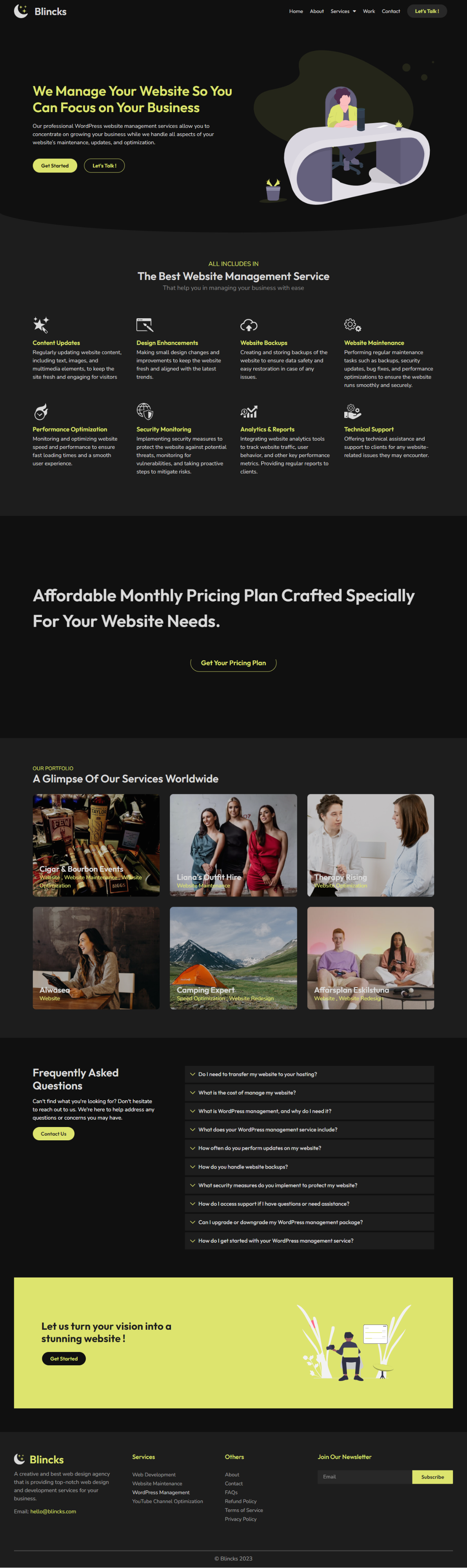 Example of Word Press Web Development