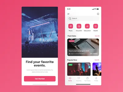 Event finder UI concept appdesign design designers dribbble dribbblers event following popular search trendy ui uiconcept uidesign uiux ux uxdesign