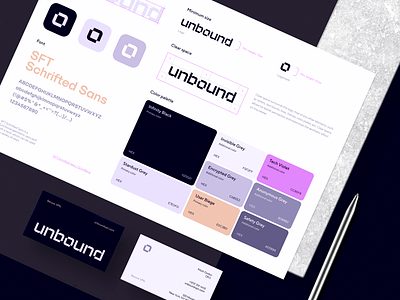 Unbound — VPN Service Brand Identity brand brand design brand guideline brand identity brand identity design branding branding design identity logo logo design logo mark logotype minimal logo minimalist logo modern logo symbol visual identity vpn branding vpn identity vpn logo