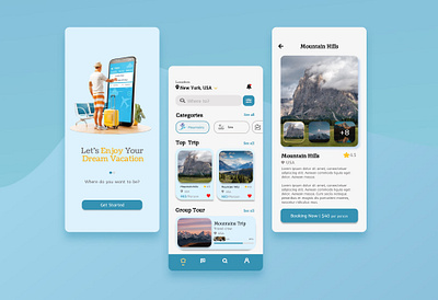 Travelling App UI ui