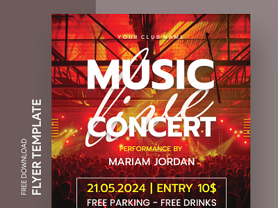 Music Concert Flyer Free Google Docs Template broadsheet concert docs event flyer flysheet free google docs templates free template free template google docs google google docs handout leaflet ms music musicconcert print printing template word