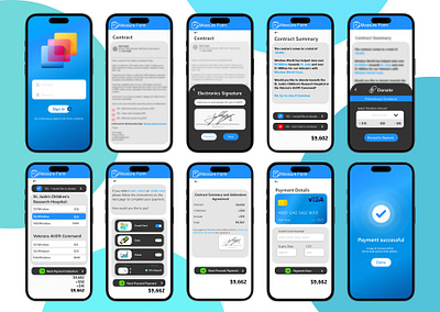 Payment Workflow App Mockup Design app app design app ui branding design figma prototype ui ux