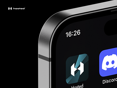 Hosted® App app branding design graphic design illustration logo typography ui ux vector