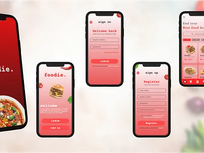 Design for foodie. 3d animation app branding food app food ui graphic design logo motion graphics ui