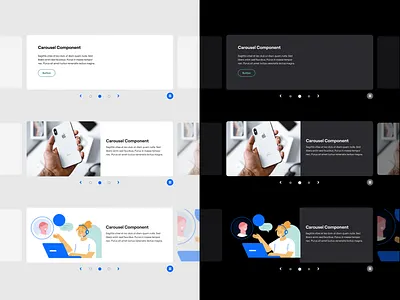 Embrace Light and Dark Modes carousel components dark mode dark mode ui dark ui design system insurance light mode light mode ui light ui mockup ui user interface ux web components