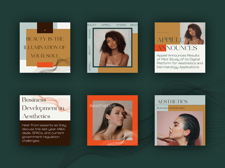 Instagram Grid Template by Oksana Yazieva on Dribbble