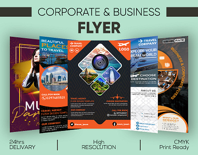 Custom Flyers for Corporate and Business Use branding business flyer corporate and business flyers corporate flyer custom flyer flyer design flyers flyers design graphic design graphics design illustrator design online graphics design photoshop design