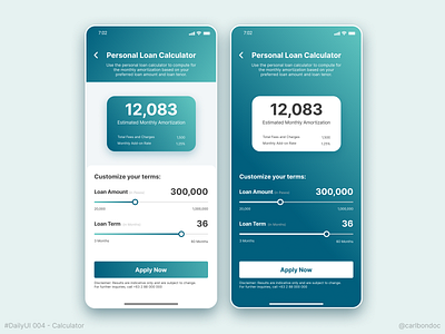 Daily UI 004 - Calculator landing page ui ui design web design