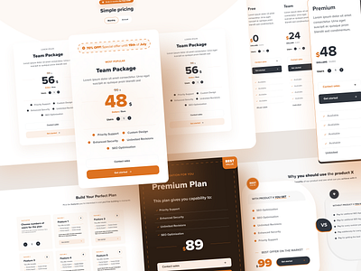 Pricing Pages Comparison | UI/UX aestheticplans conversionboost conversionfocused conversionoptimization decisionmaking effectivepricing engageandconvert engagementdesign engagingdesign interactivepricing optimizedplans pricingdesign pricingstrategy usercentricdesign userexperience userinterface uxstrategy uxui visualappeal visualconversion