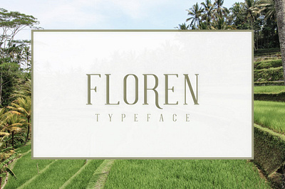 FLOREN TYPEFACE #1 app branding design graphic design illustration logo typography ui ux vector