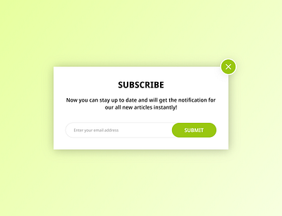 Subscribe 026 app design branding clean dailyui dailyui026 design notification pop up subscribe ui ux