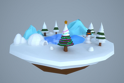 Low Poly Christmas Igloo #1 3d animation app branding design graphic design illustration logo motion graphics typography ui ux vector