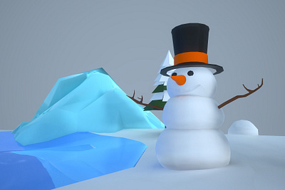 Low Poly Christmas Igloo #3 3d animation app branding design graphic design illustration logo motion graphics typography ui ux vector