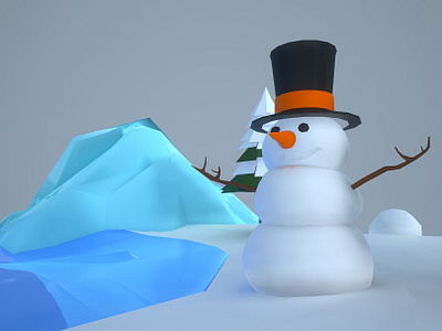 Low Poly Christmas Igloo #3 3d animation app branding design graphic design illustration logo motion graphics typography ui ux vector