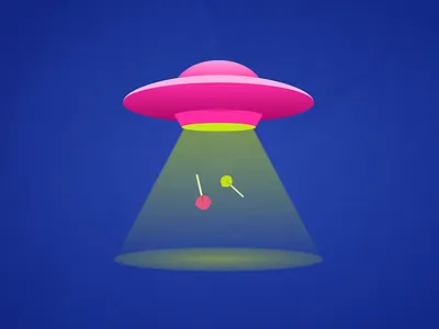 🛸 2d art 2d illustration alien design figma illustration space spaceship ufo vector