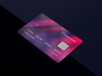 CryptoHolder® payment card app branding design graphic design illustration