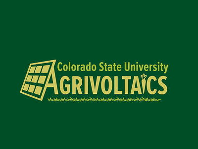 Colorado State University Agrivoltaics agriculture agrivoltaics branding colorado csu energy food fort collins grazing renewable solar solar panel sustainability university vector